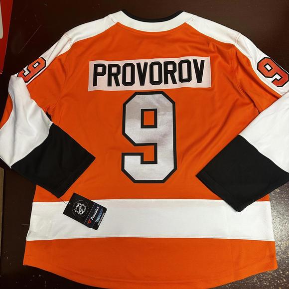 Fanatics Mens Orange Philadelphia Flyers NHL PROVOROV 9 Jersey Size L - Picture 2 of 5